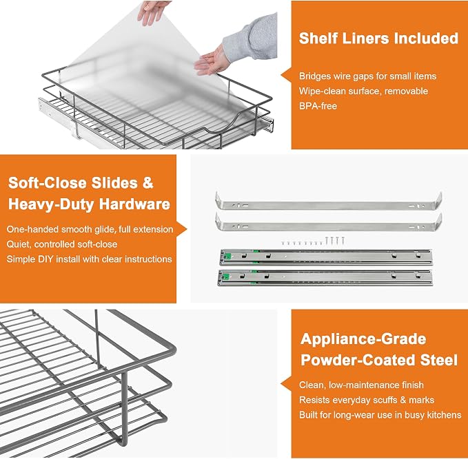 ALINE FURNITURE Pull Out Shelves - Image 5