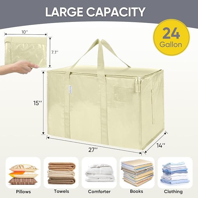 TICONN 2 Pack Extra Large Moving Bags - Image 5
