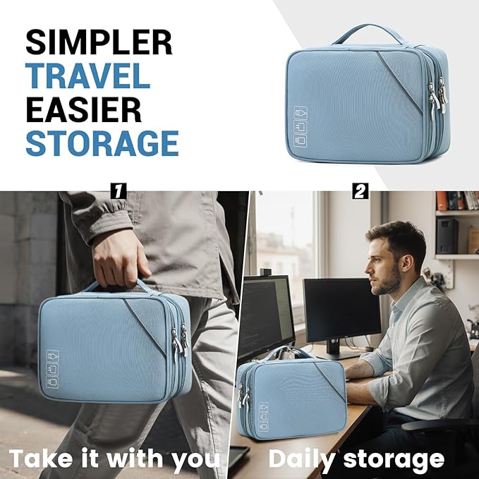 Lanola Electronic Accessories Case, Electronics Travel Organizer, Portable - Image 7