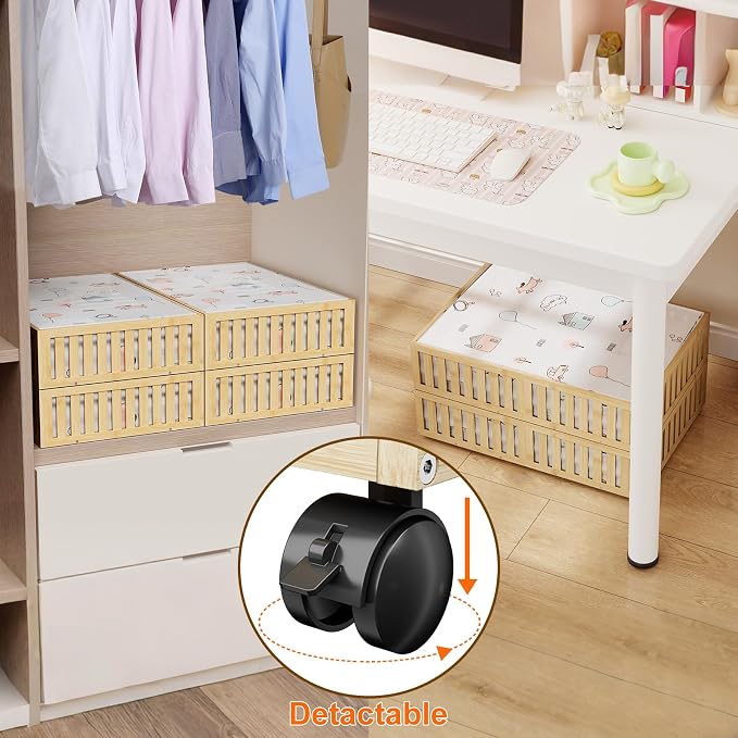 Bamboo Under Bed Storage Containers - Image 5