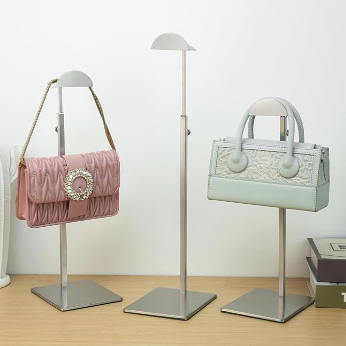 Purse Display Stand 3PCS More Thickened Base Handbag Rack - Image 4