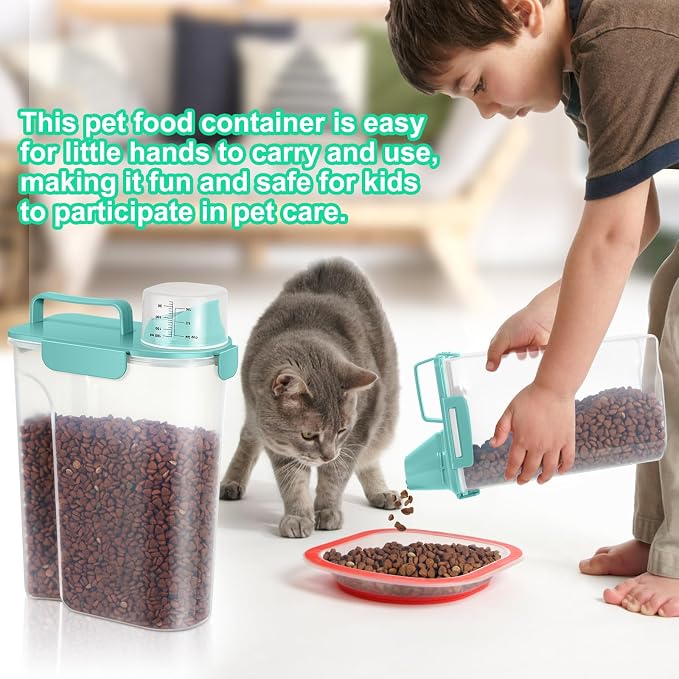 TBMax Dog Food Storage Containers 2 Pack 8 to 10 Lbs, Airtight Pet Food - Image 5
