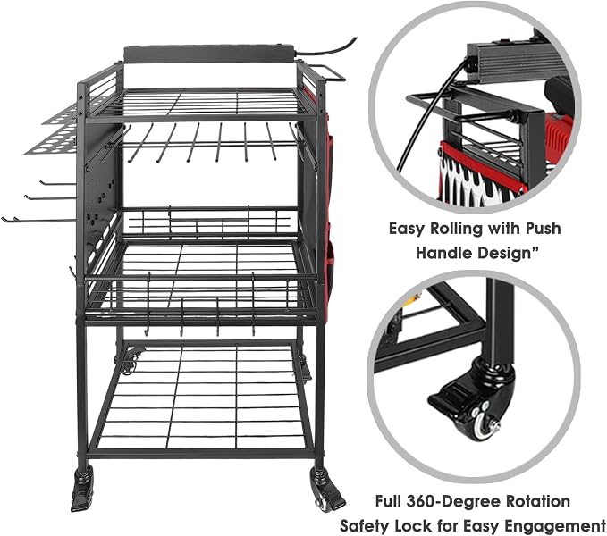 Garage Power Tool Organizer Cart - Image 5