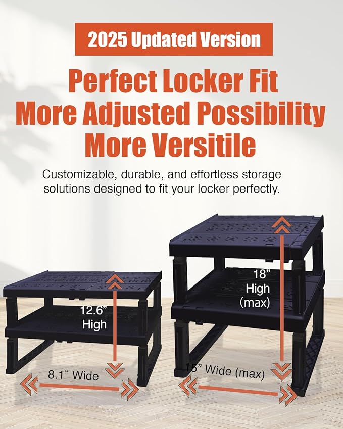 Adjustable Lokcer/Cabinet Organizer Shelf， Adjustable Width and Height - Image 2