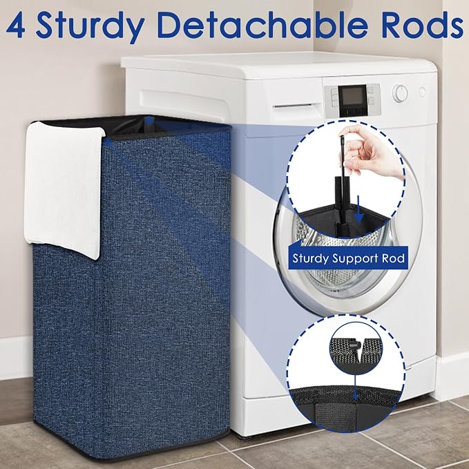 SNIGJAT Large Laundry Hamper, Tall Laundry Hamper - Image 3