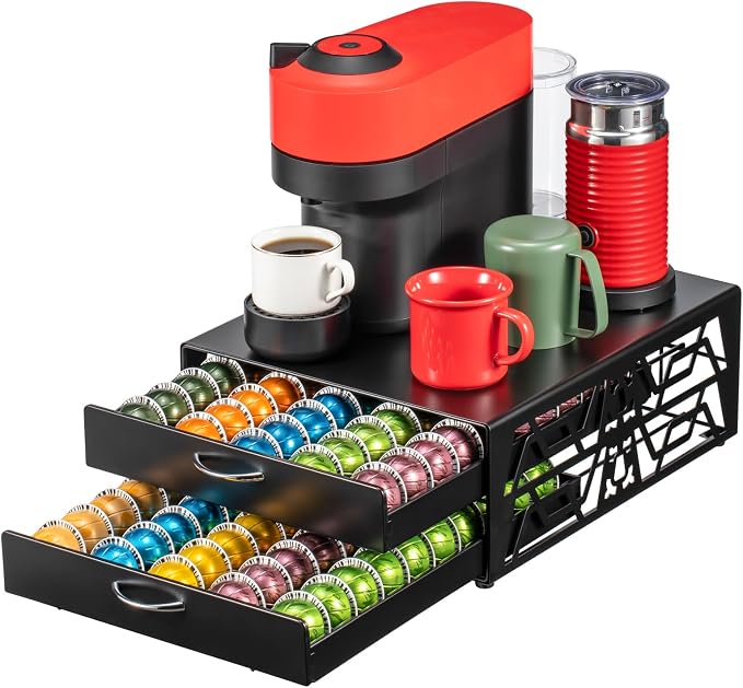 ZCDCP 2-Tier 100-Capacity Vertuo Pod Organizer by ZCDCP
