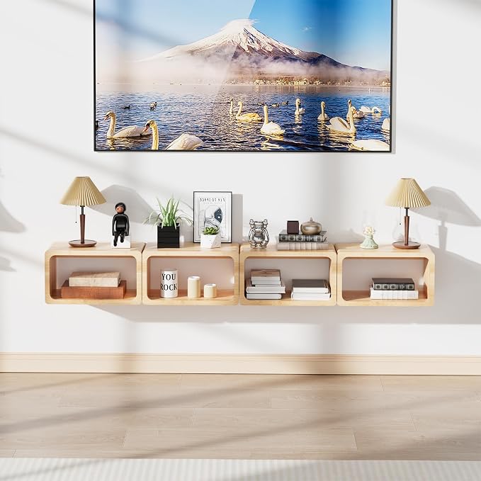 Bamboo Floating Nightstand - Image 6