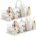 Bag & Purse Organizer for Closet, 4 Sets Adjustable Clear Handbag Storage Shelf by Unknown