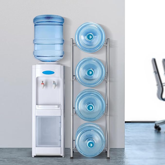 MOOACE 4-Tier Water Jug Rack, 5 Gallon Detachable Water Bottle Holder Organizer - Image 6