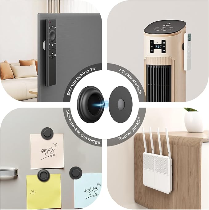 4Pcs Magnetic Remote Control Holder, Upgrades Silicone Wall Mount Self-Adhesive - Image 7