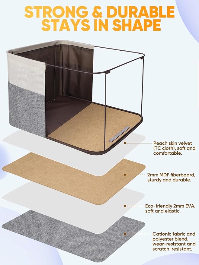 BALEINE 3 Pack Fabric Storage Bins - Image 3