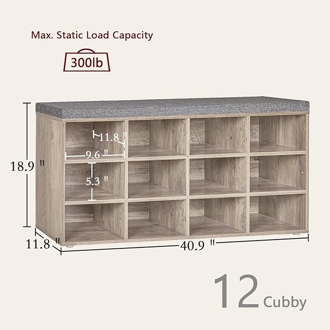 DINZI LVJ Shoe Storage Bench - Image 3