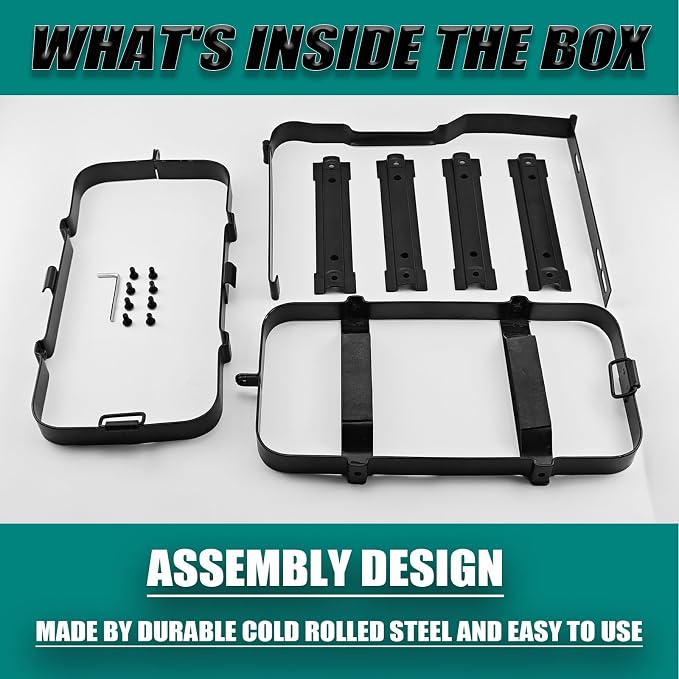 Lockable Jerry Gas Can Holder & Mount Bracket Set - Image 6