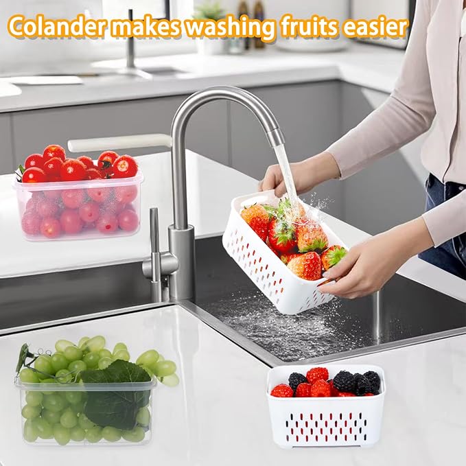 6 PCS Fruit Storage Containers for Fridge - Image 3