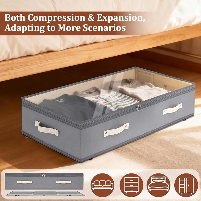Dolicer 4 Pack Under Bed Storage - Image 9