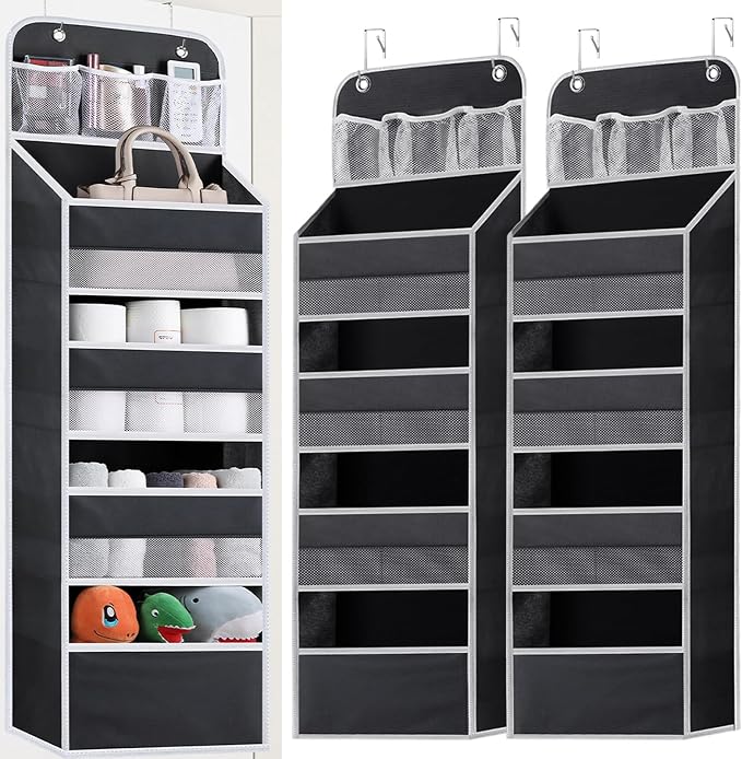 2 Pack Over The Door Organizer, Hanging Storage Organization by Wakaye
