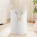 Laundry Basket, Woven Cotton Rope Laundry Hamper, 100L by Artfeel