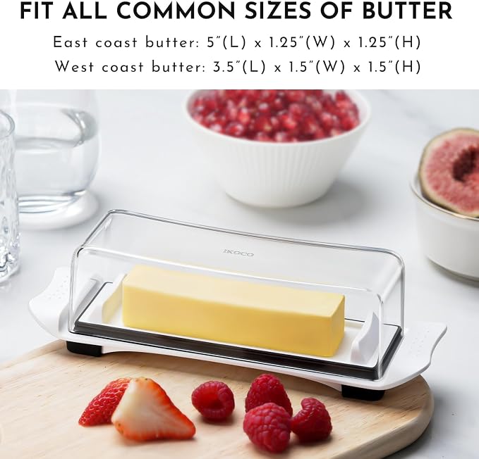 Butter Disher with Lid, IKOCO Butter Keeper Container - Image 2