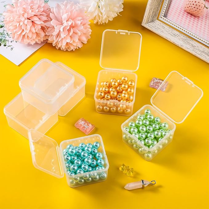 48 Packs Clear Small Plastic Containers Transparent Storage Box - Image 6