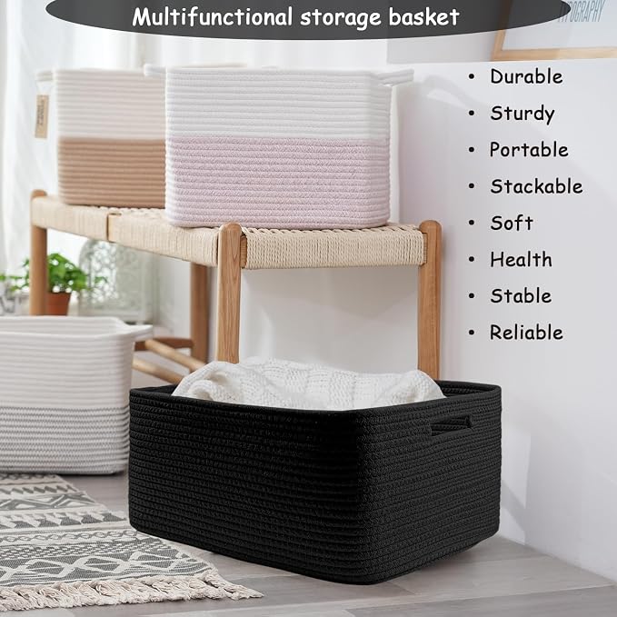 COMFY-HOMI 3 pcs Large Storage Baskets - Image 5