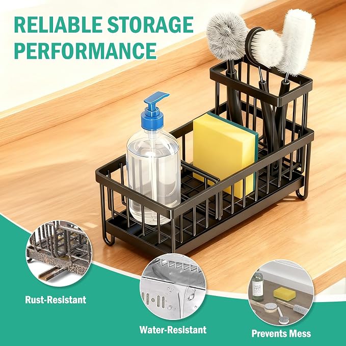 Sponge Holder for Kitchen Sink, Sink Caddy Organizer - Image 5