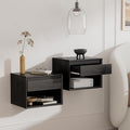 Floating Nightstand Set of 2, Wall Mounted Bedside Table by EYYTHUNG