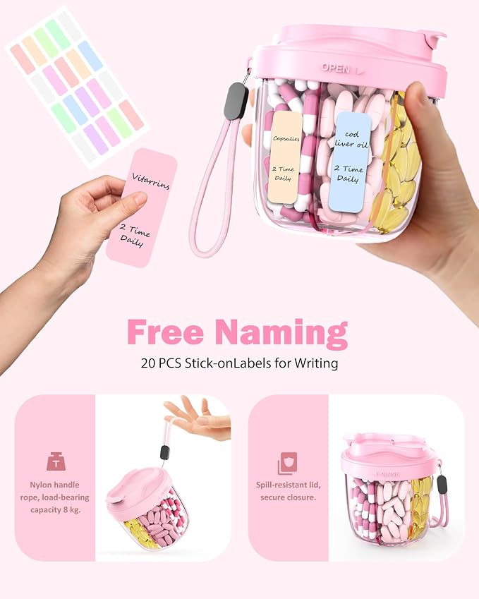 Cute Pill Organizer, Pill Dispenser - Image 8