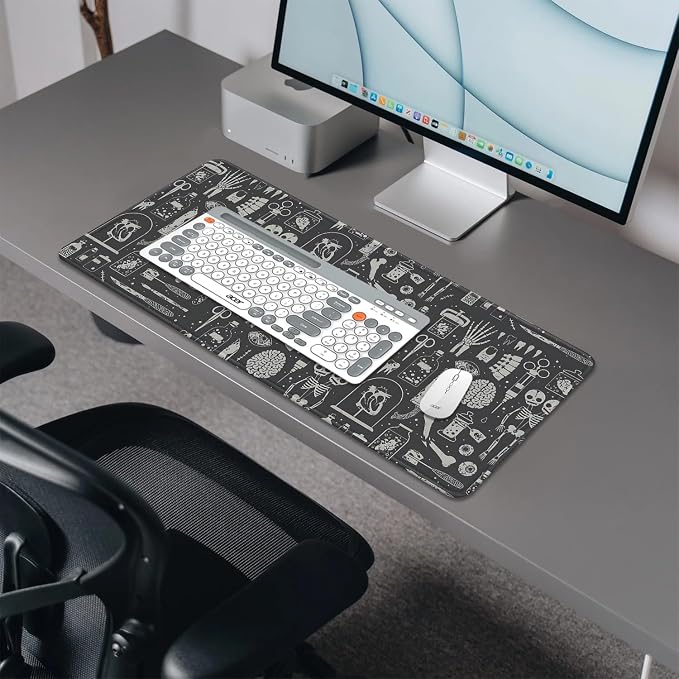 Human Skeleton Medical Mouse Pad, Large X Ray Mousepad Desk Pad - Image 4