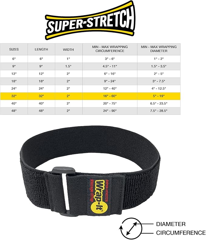 Super-Stretch Wrap-It Storage Straps, 32-in x 2-in - Image 5