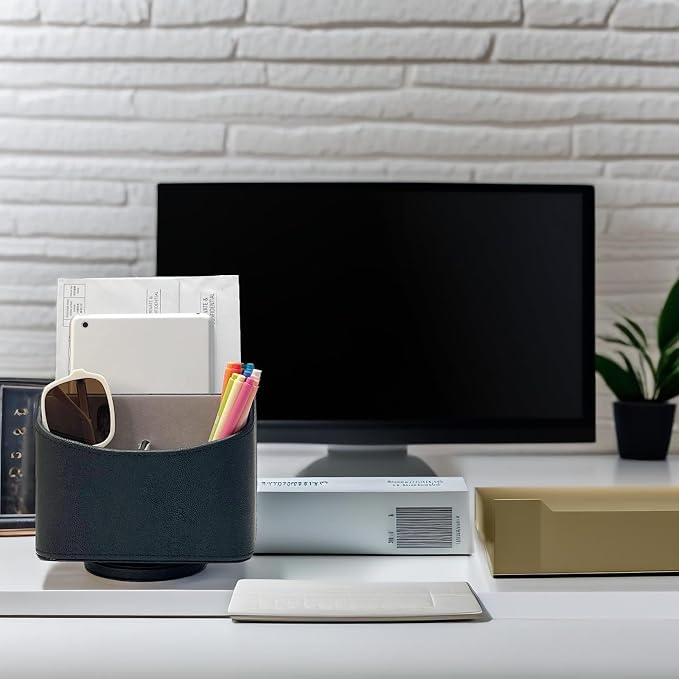 UnionBasic Rotating Desk Organizer, 360 Degree Desk Spinning Caddy, Desktop TV - Image 4
