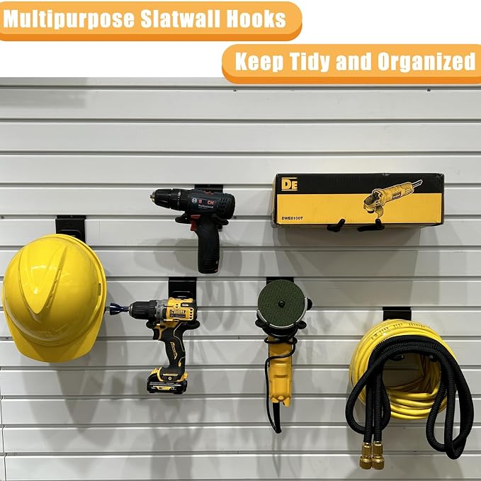 Adjustable Slatwall Hooks, Lockable Slatwall Weedeater & String Trimmer Hanger - Image 7