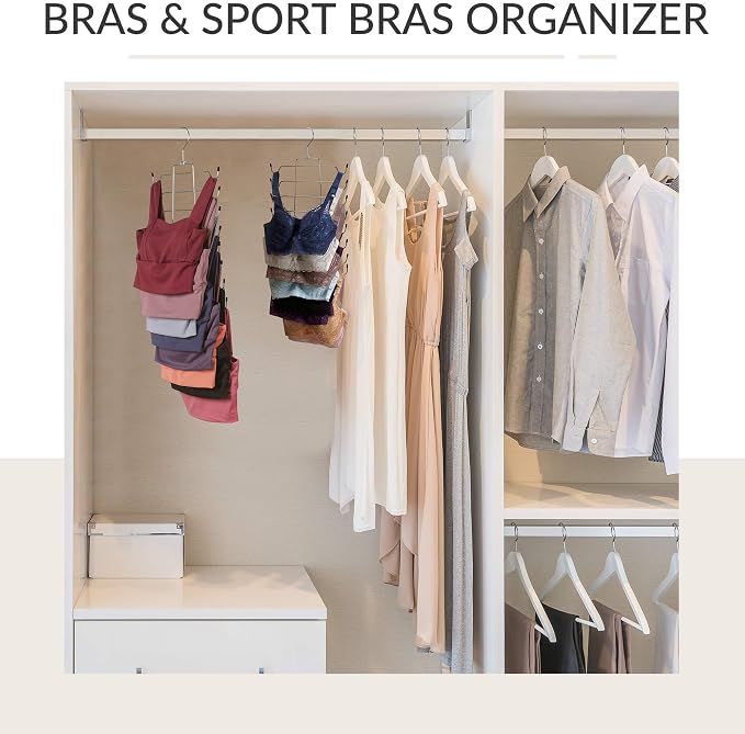 ZEDODIER 3 Pack Tank Top Hanger Space Saving, Bra Hangers - Image 4