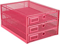 Annova Desk Organizer Wire Mesh 3 Tier Sliding Drawers Paper by LivingNecessities