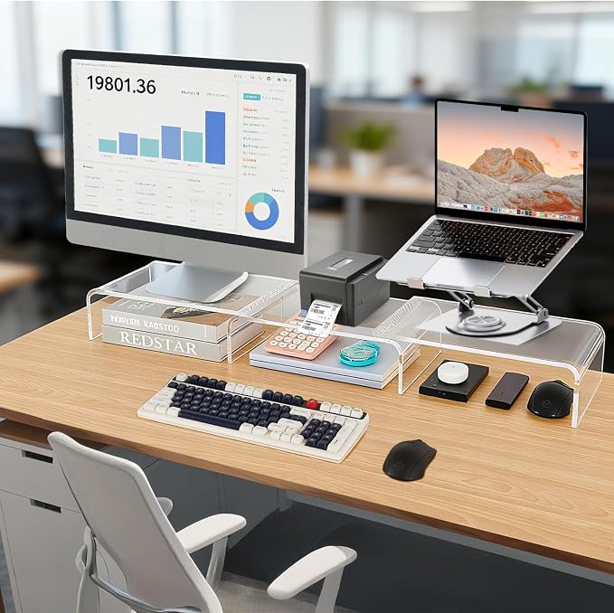 Acrylic Monitor Stand, Computer Accessories - Image 2