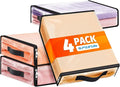 SpaceWhisper 4 Pack Clear Storage Bags, Plastic Blanket Storage Bags by Unknown