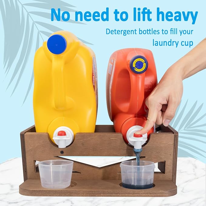 Laundry Detergent Holder, Can Hold 2 Bottles of Laundry Detergent, Holds up to - Image 4