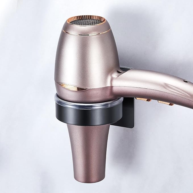 Blow Dryer Holder Wall Mounted, Hair Dryer Holder Stand Adhesive, Bathroom Hair - Image 2