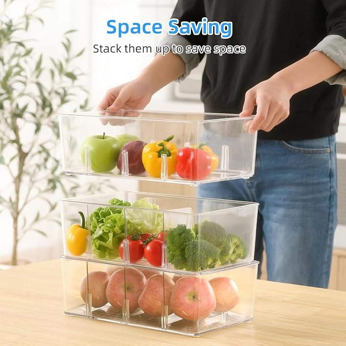 8 Pack Pantry Organizers and Storage, Snack Containers - Image 5