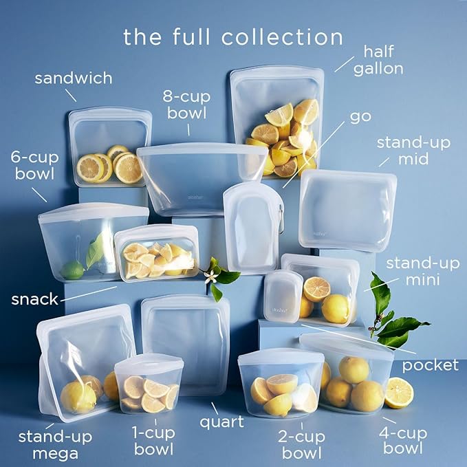 Stasher Premium Silicone Reusable Food Storage Stand-Up Mini Bag, Sous Vide - Image 5
