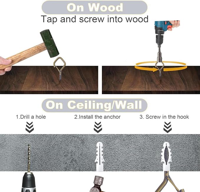 20PCS Eye Screw Hooks for Hanging Heavy Duty - Image 6