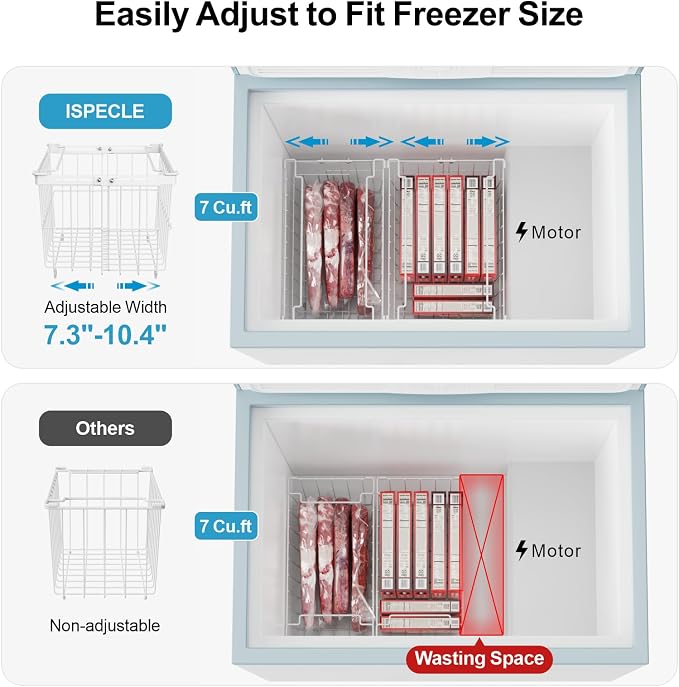 iSPECLE Chest Freezer Organizer Bins - Image 5
