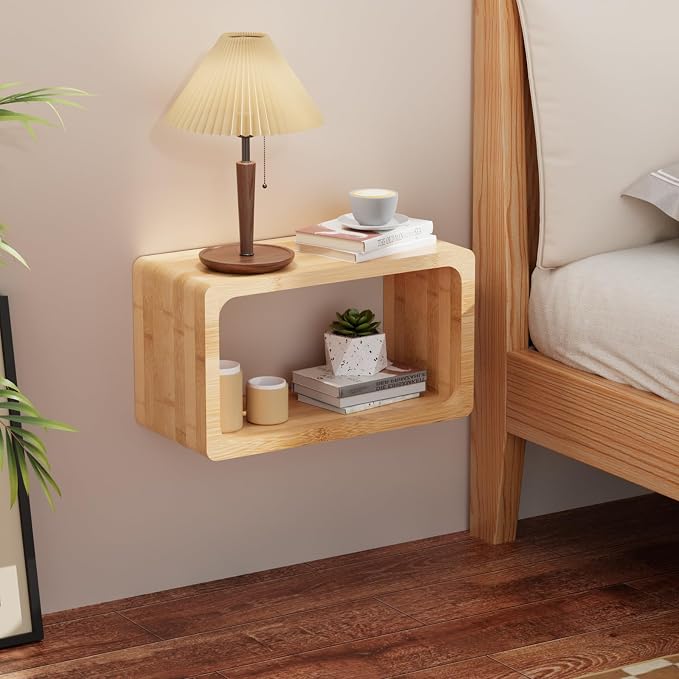 Bamboo Floating Nightstand - Image 7