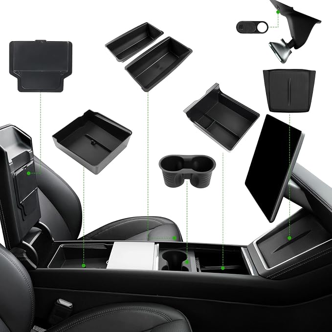 10PCS Center Console Organizer Tray by Foronetry
