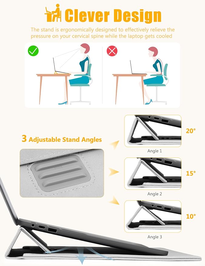 HYZUO 15 Inch Laptop Sleeve Case - Image 2