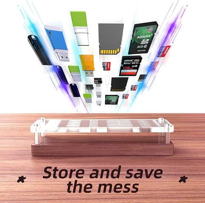29 Slots Wooden Memory Card Case - Image 7