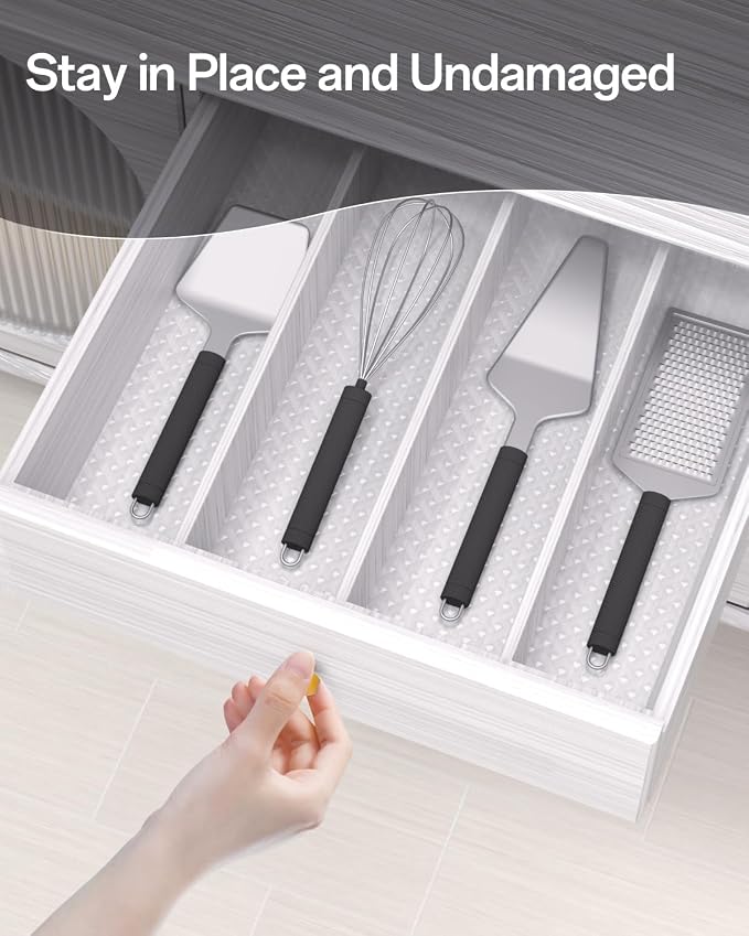 Shelf and Drawer Liner for Kitchen Cabinet, Non-Adhesive 12in x 240in - Image 8