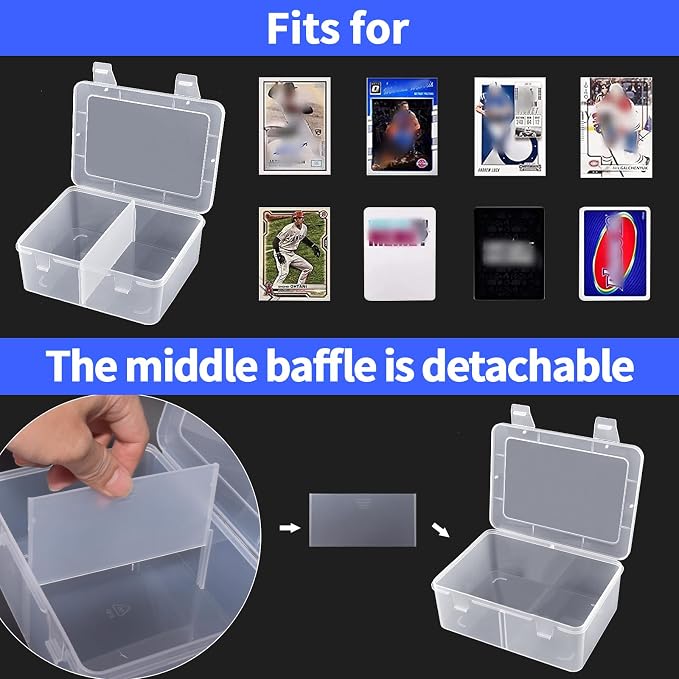 ALCYON 1600+ Baseball Card Storage Box, Sports Cards Holder Organizer Hard - Image 5