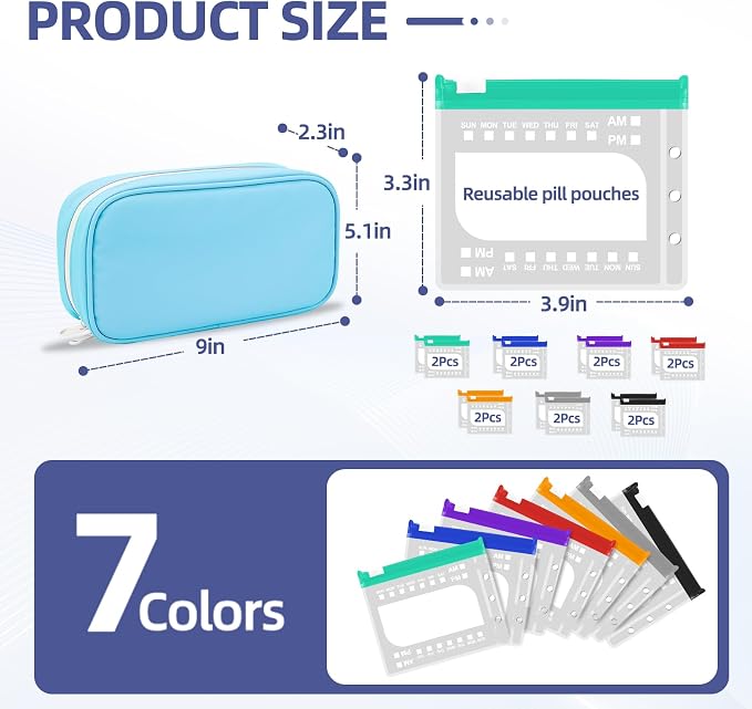 Weekly Pill Organizer 2 Times a Day - Image 6