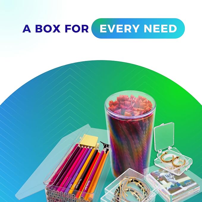 10 Pack Clear Acrylic Card Storage Boxes - Image 9