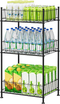 Water Bottle Organizer 3 Tier Water Bottle Holder Storage Rack Metal Drink by ETELI